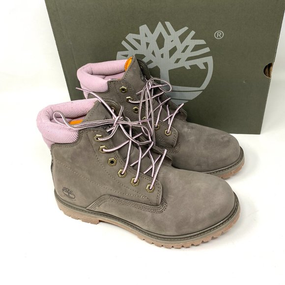 Timberland Women Size TB 0A2GN2 901 WETERVILLE 6 In Waterproof Boot Olive Nubuck - Picture 5 of 9